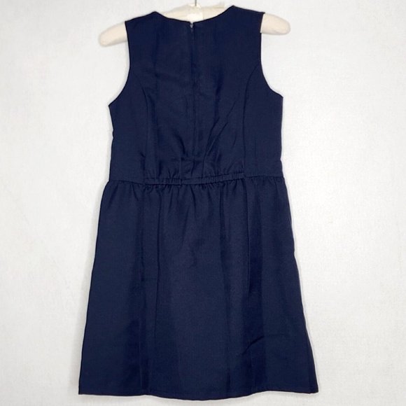 IZOD School Uniform Jumper Dress NWT Large 12 / 14 Regular Navy Blue - Picture 3 of 6